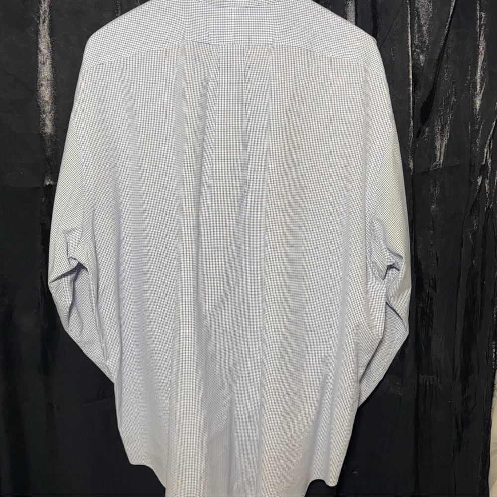 2/$20  Ralph Lauren Blue Dress Shirt Classic Gingham - Picture 6 of 10